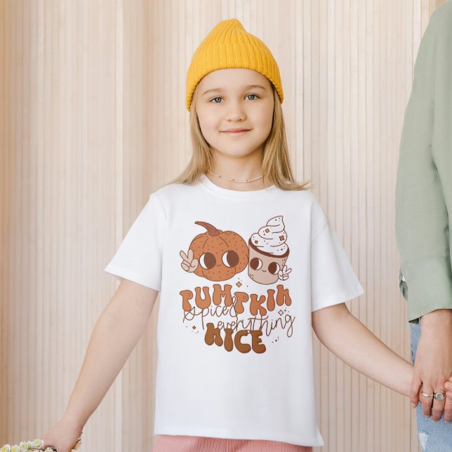 Pumpkin Spice & Everything Nice, Fall Thanksgiving T-Shirt (Creator Uploaded)