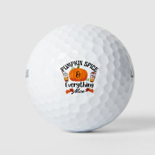 Pumpkin Spice Everything Nice Golf Balls