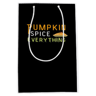 Pumpkin Spice & Everything Nice Halloween Quote De Medium Gift Bag