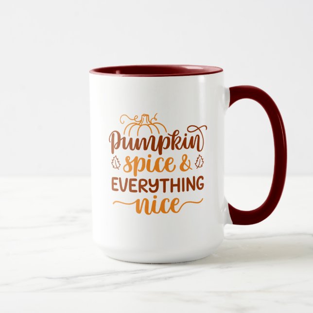 Pumpkin Spice & Everything Nice Mug (Right)