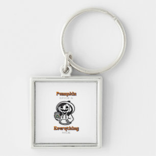 Pumpkin Spice & Everything Nice Sloth Vibes Keychain