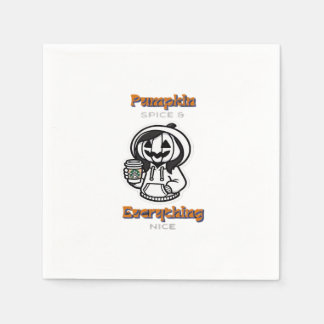 Pumpkin Spice & Everything Nice Sloth Vibes Napkin