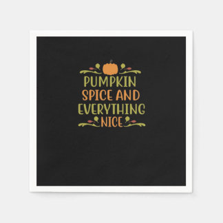 Pumpkin Spice & Everything Nice Viral Vibes Napkin