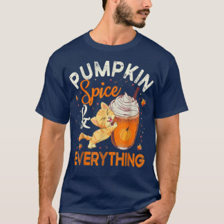 Pumpkin Spice Everything Shirt Cat Lover Cute Autu