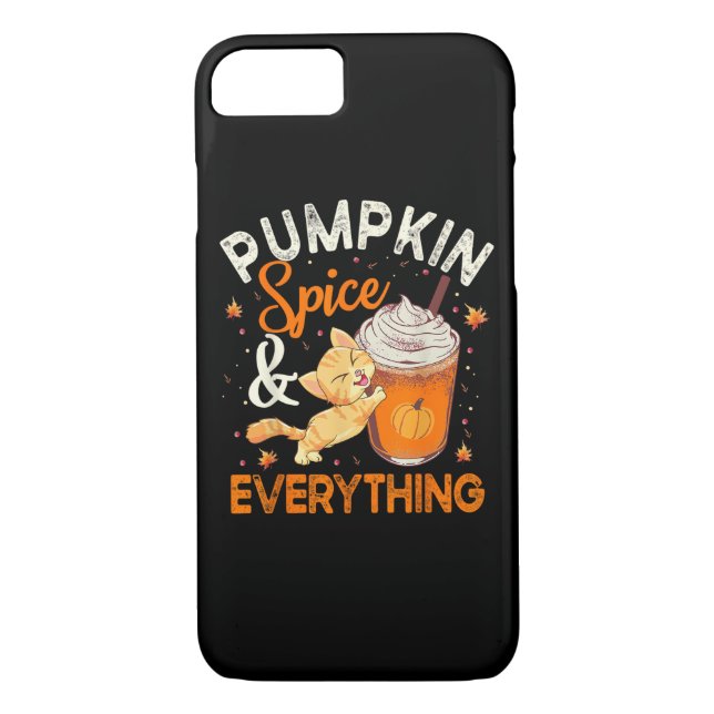 Pumpkin Spice Everything Shirt Cat Lover Cute Autu Case-Mate iPhone Case (Back)