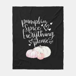 Pumpkin Spice Everything Sloth Halloween Fleece Blanket