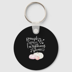 Pumpkin Spice Everything Sloth Halloween Keychain