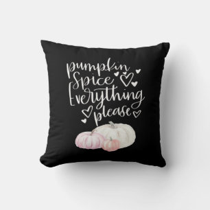Pumpkin Spice Everything Sloth Halloween Throw Pillow
