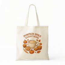 Pumpkin Spice Everything Tote Bag – Cozy Fall 
