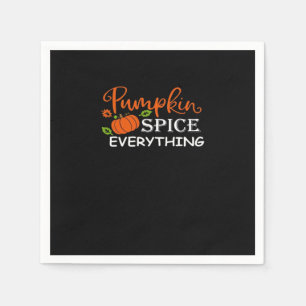 Pumpkin Spice Everything Vintage Fall Autumn For W Napkin
