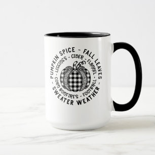 Pumpkin Spice - Fall Leaves - Sweater Weather Mug