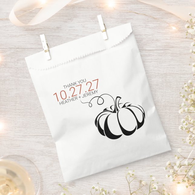 Pumpkin Spice Favour Bag (Clipped)