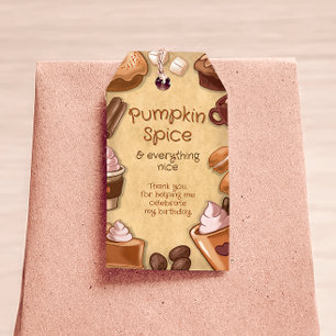 Pumpkin Spice Favour Tag Git Tag