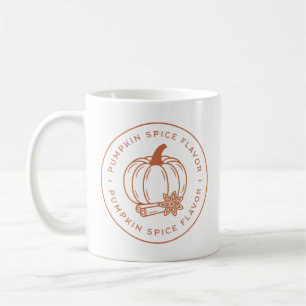 Pumpkin spice flavor flavoring coffee mug