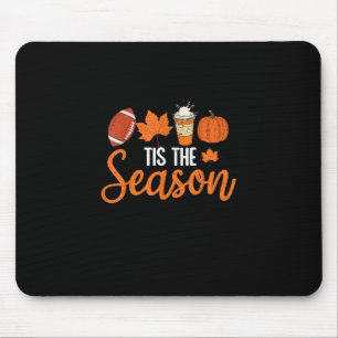 Pumpkin Spice Football Tis The Season Fall Thanksg Mouse Pad