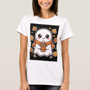 Pumpkin Spice Ghost Halloween T-Shirt