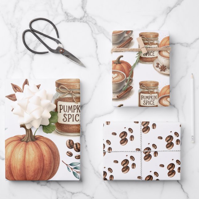 Pumpkin Spice Gift Wrap (Front)