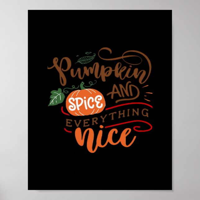 Pumpkin Spice Girl Poster (Front)
