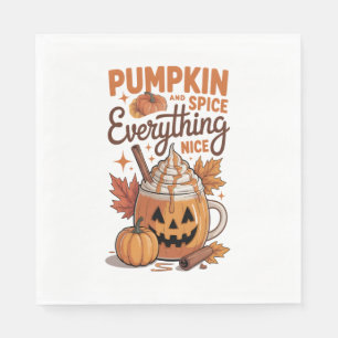Pumpkin Spice Halloween Napkin