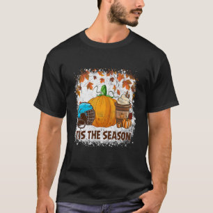 Pumpkin Spice Hockey Tis The Season Fall Thanksgiv T-Shirt