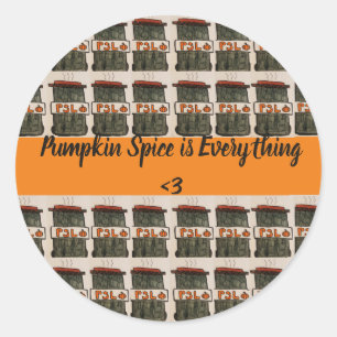 Pumpkin Spice is everything pattern sticker