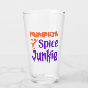 Pumpkin Spice Junkie - Funny Fall Coffee Gift Glass