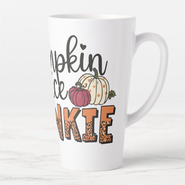 Pumpkin Spice Junkie Latte Mug (Right)