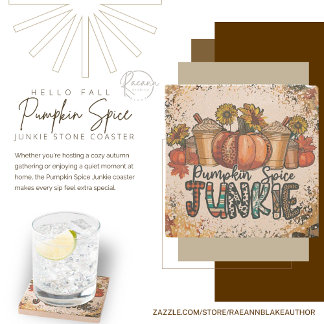 Pumpkin Spice Junkie Stone Coaster