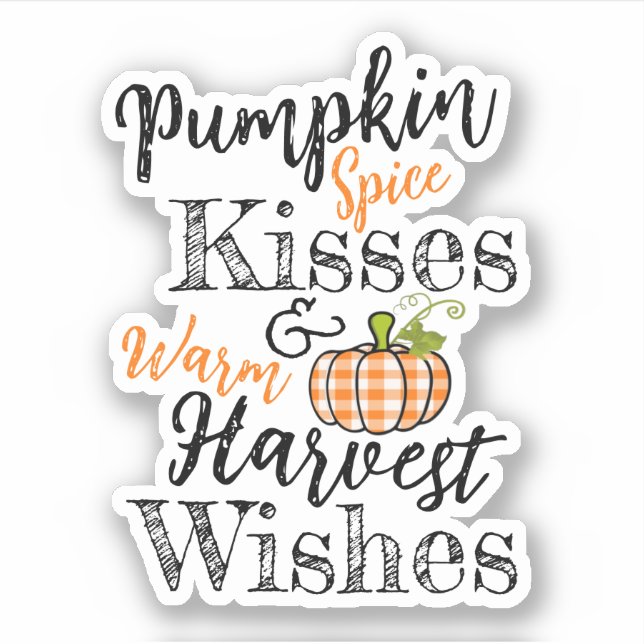 Pumpkin Spice Kisses  (Front)