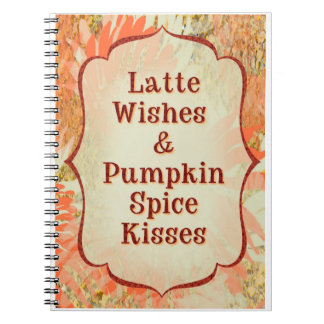 Pumpkin Spice Kisses – Autumn Greeting Card Notebook