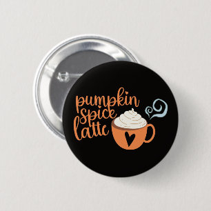 Pumpkin Spice Latte 2 Inch Round Button