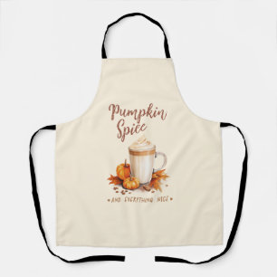 Pumpkin Spice – Latte & Autumn Foliage Apron