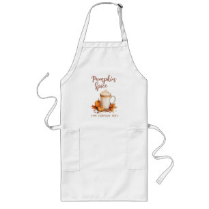 Pumpkin Spice – Latte & Autumn Foliage Long Apron