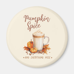 Pumpkin Spice – Latte & Autumn Foliage Magnet