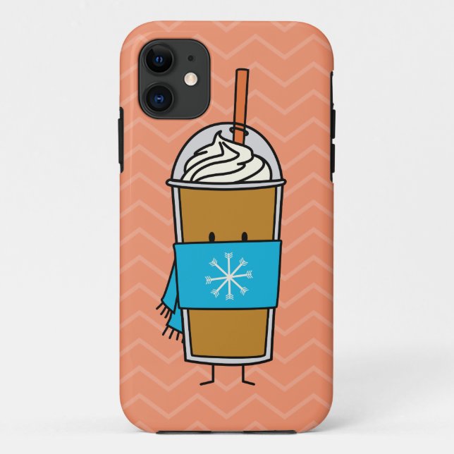 Pumpkin Spice Latte coffee cup drink cinnamon whip Case-Mate iPhone Case (Back)