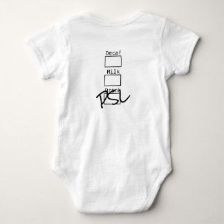 Pumpkin Spice Latte Costume Baby Bodysuit