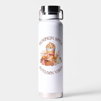 Pumpkin Spice Latte Cozy Autumn Fall Pumpkin Seaso Water Bottle