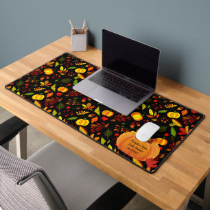 Pumpkin Spice Latte Custom Fall Autumn Desk Mat