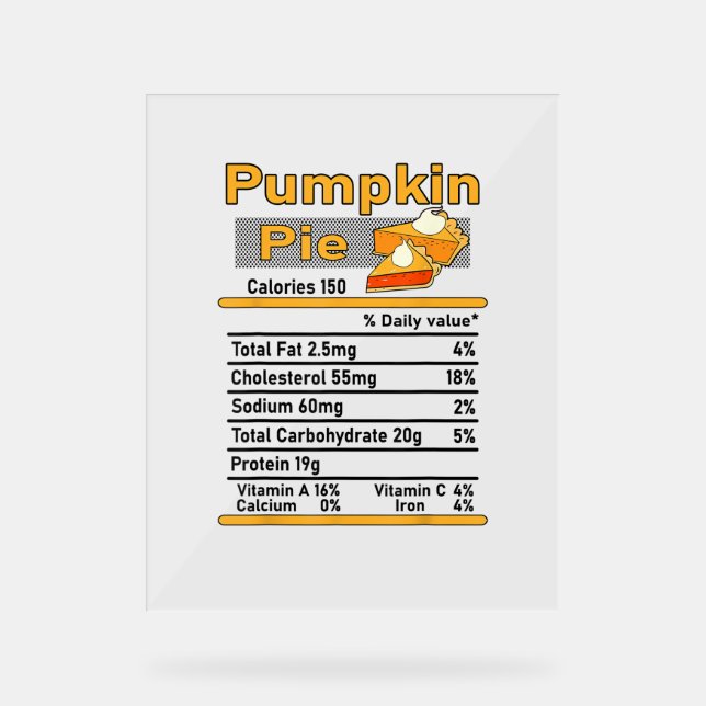 Pumpkin Spice Latte, Fall Coffee, Pumpkin Spice,Th Acrylic Sign (Front)
