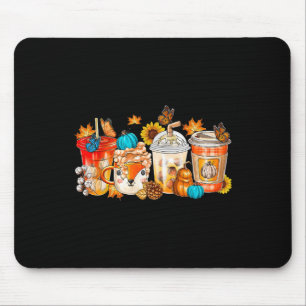Pumpkin Spice Latte Fall Cozy Coffee Retro Autumn Mouse Pad