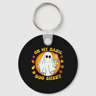 Pumpkin Spice Latte Fall Vibe Halloween Fun Basic Keychain