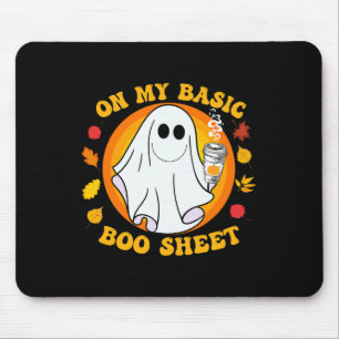 Pumpkin Spice Latte Fall Vibe Halloween Fun Basic Mouse Pad