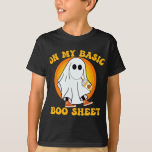Pumpkin Spice Latte Fall Vibe Halloween Fun Basic T-Shirt