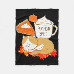 Pumpkin Spice Latte  Fleece Blanket