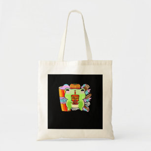 Pumpkin Spice Latte Froggy Lover Tote Bag