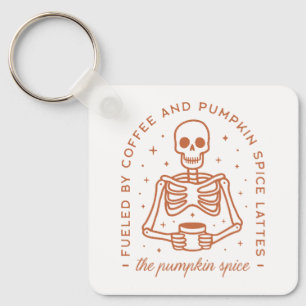 Pumpkin spice latte lover keychain