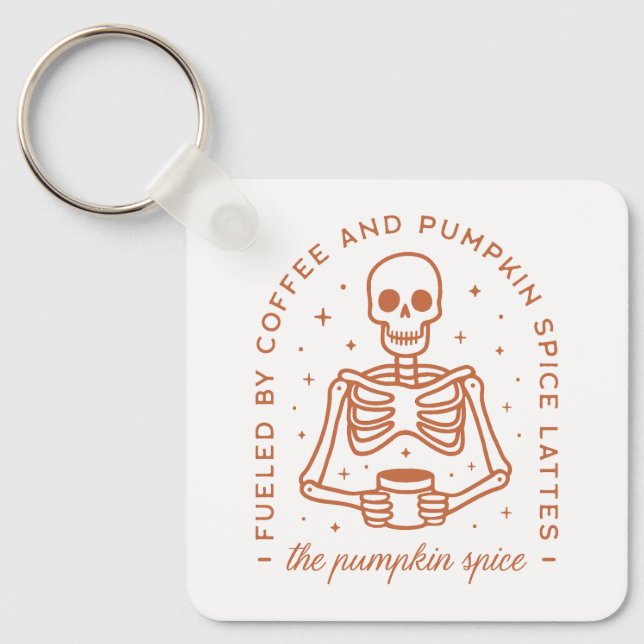 Pumpkin spice latte lover keychain (Front)