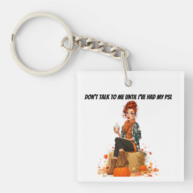 Pumpkin Spice Latte - Ms Sass Keychain (Front)