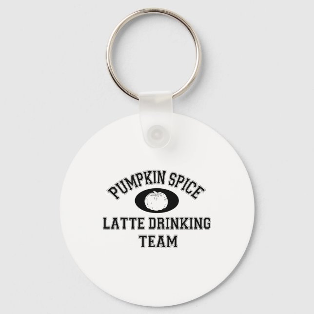 Pumpkin Spice Latte Team - Psl Lover Fall  Keychain (Front)