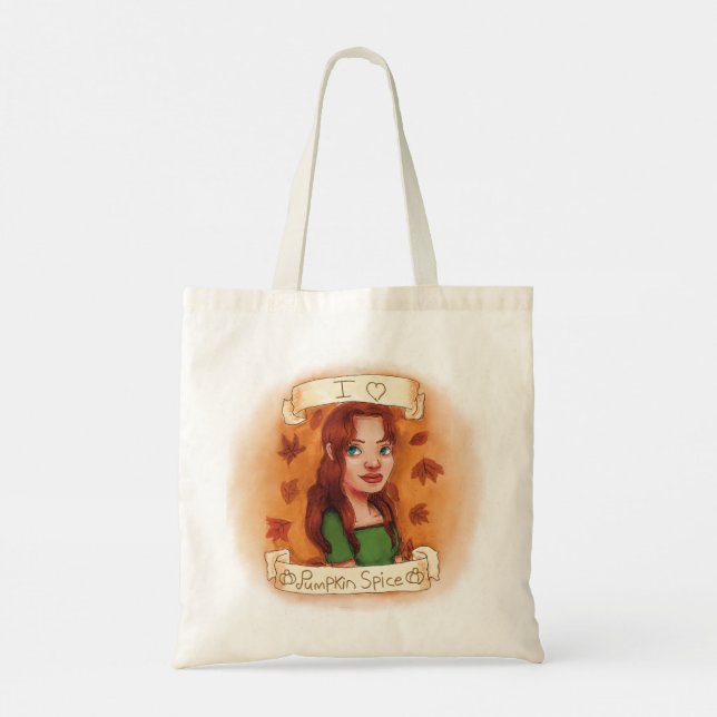 Pumpkin Spice Lover Tote Bag (Back)